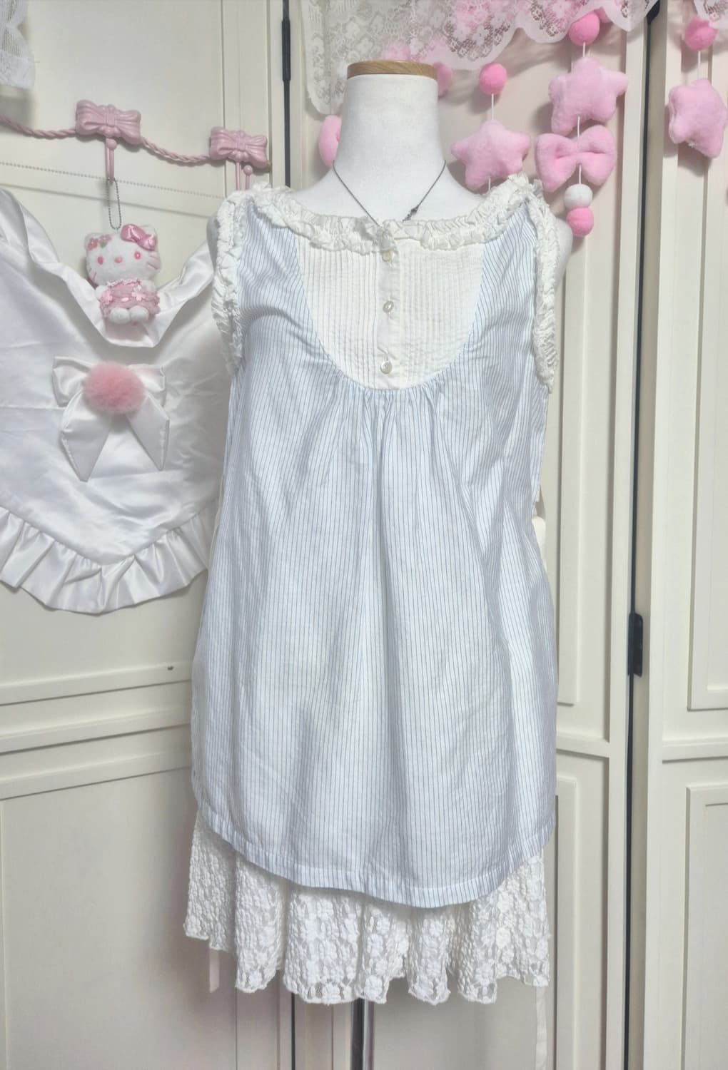 리즈리사 가디건 여름 셋업 코디 세트 4구성 모리걸 히메갸루 상품이미지6