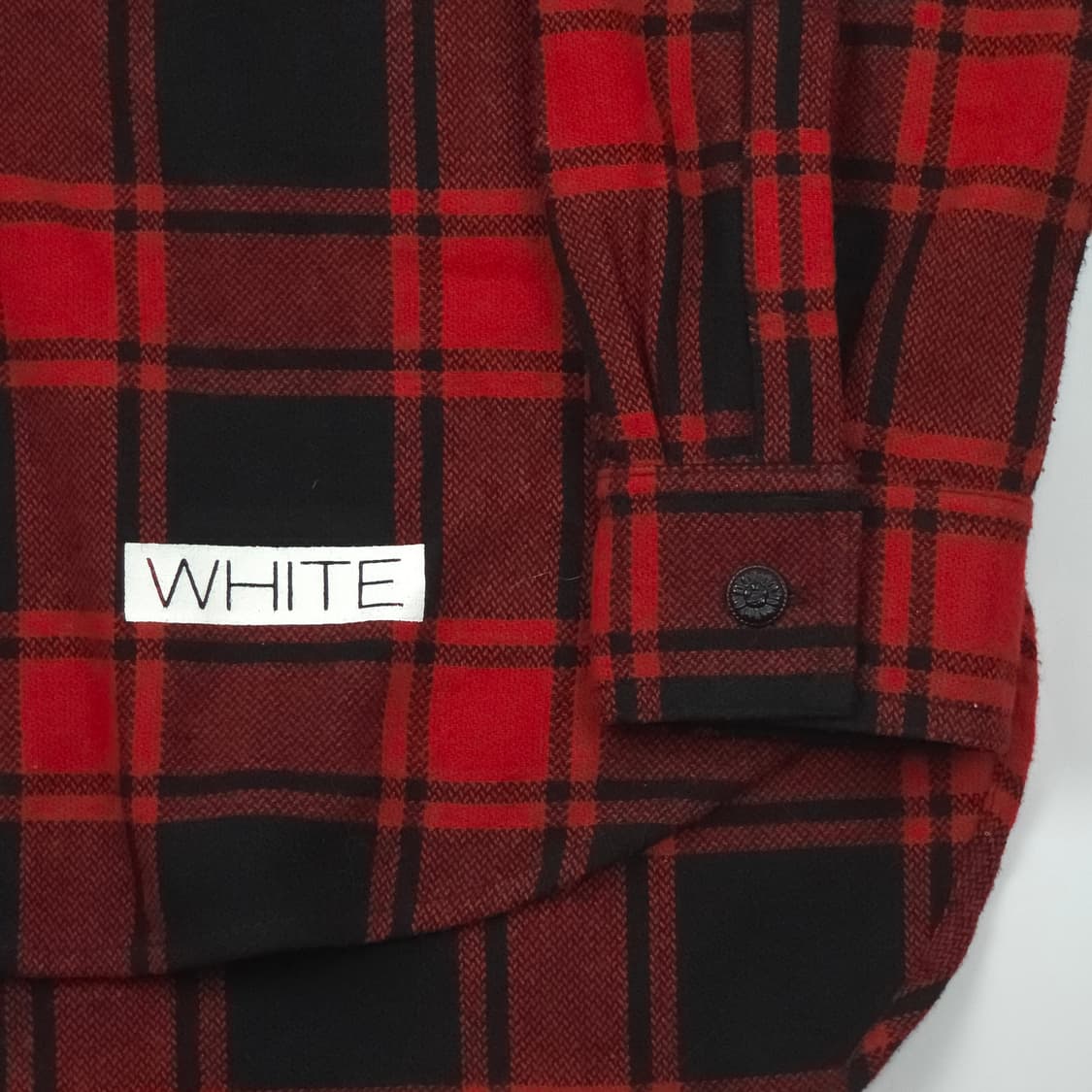 [XS] 오프화이트 오버핏 플란넬 체크셔츠 상품이미지3