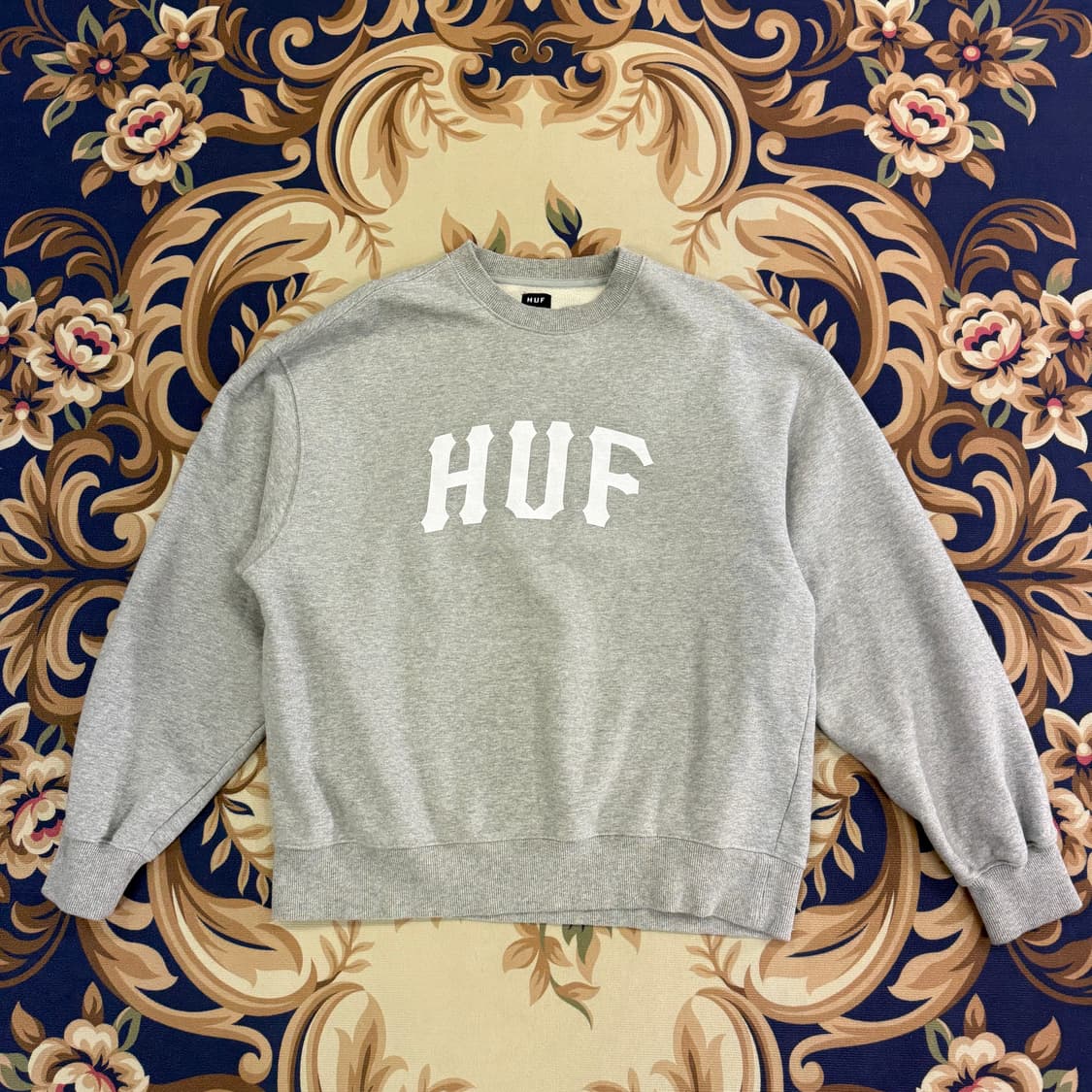 (L)허프 HUF 스펠아웃 맨투맨(그레이) 상품이미지1