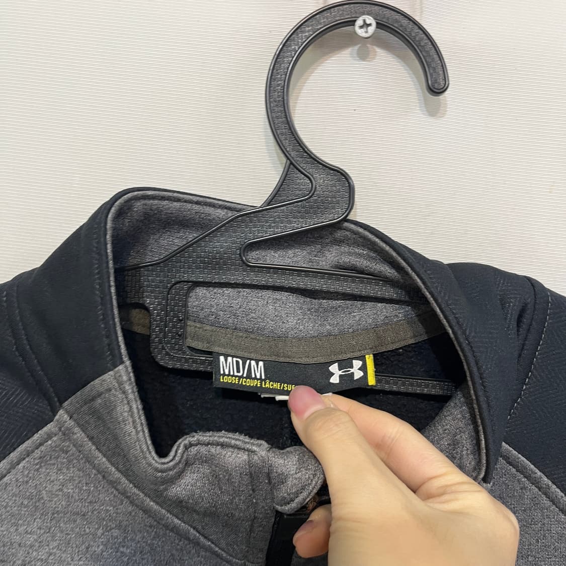 언더아머 남성 기모 집업 M 상품이미지2