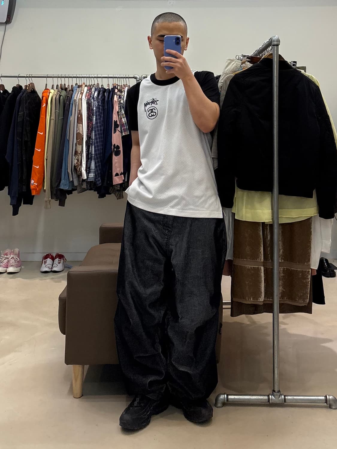 스투시 ss링크 스탁 로고 메쉬 슬리브리스 상품이미지7