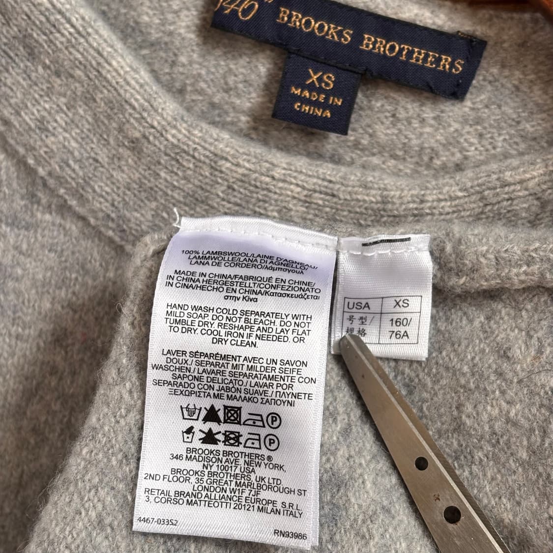 브룩스브라더스 그레이 니트 여성 XS 주니어 키즈  상품이미지6