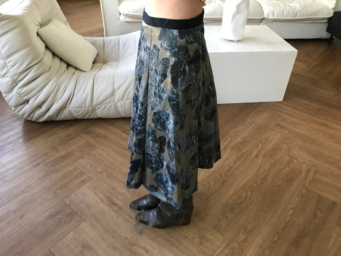 vintage pattern skirt 상품이미지2