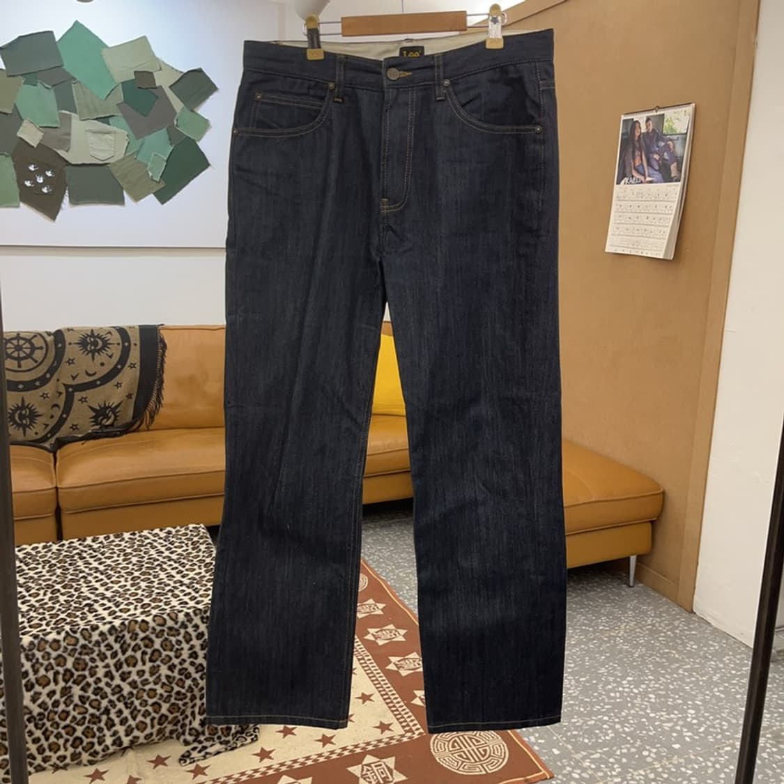 LEE 리 인디고 블루 캐주얼 생지 데님팬츠 32인치 C09321 상품이미지3