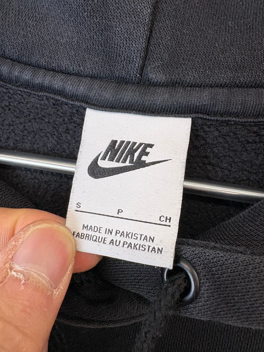 나이키 미드 스우시 블랙 후드티 상품이미지5