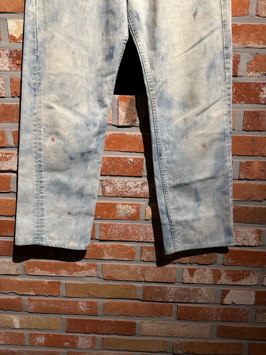 70s USA LEE 빈티지 리 200z 블랙 사이드 탭 데님 팬츠 상품이미지3