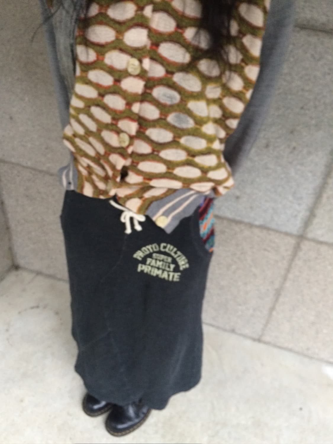 패치 스웻 롱 스커트 상품이미지5