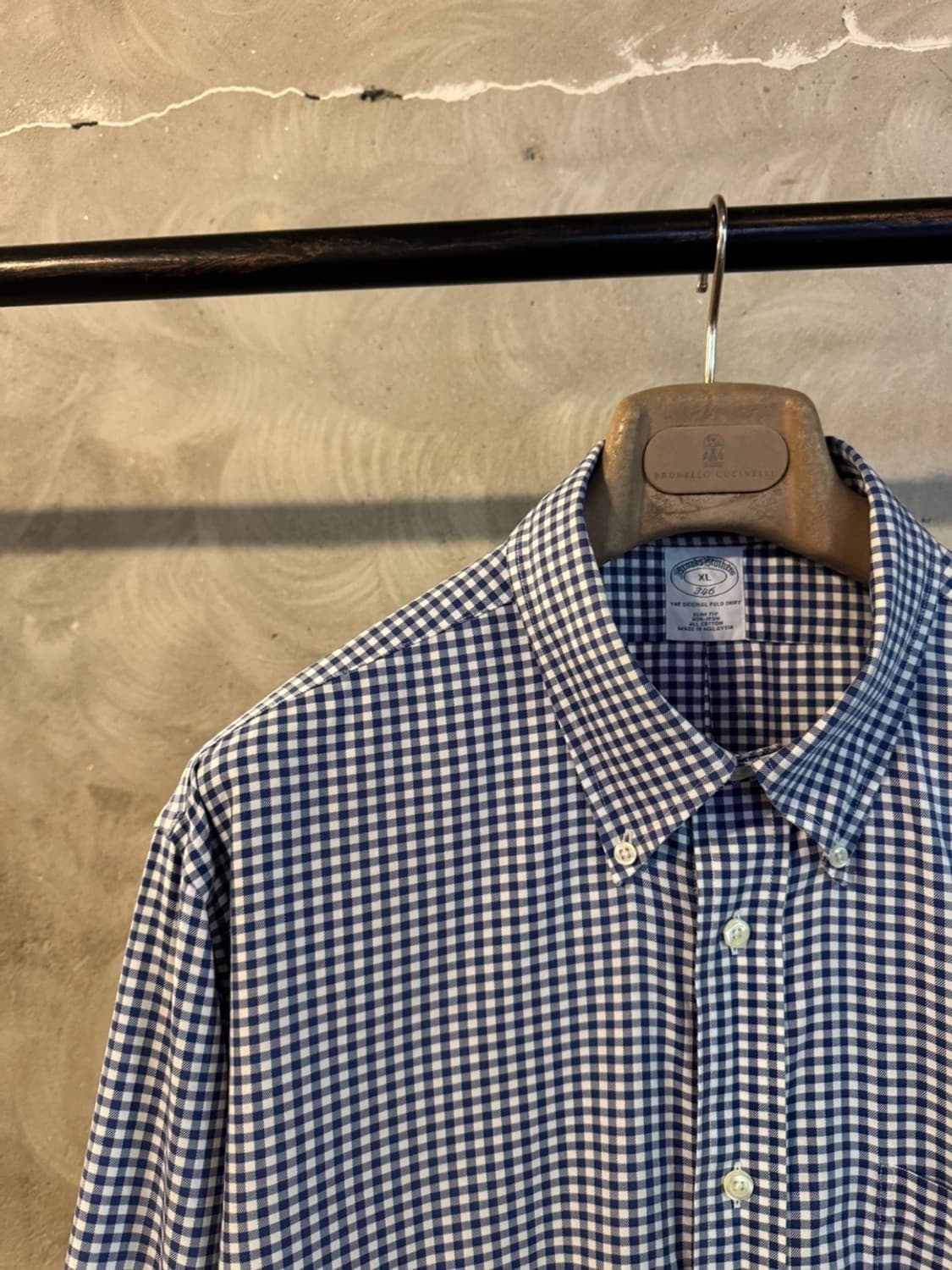 브룩스 브라더스 깅엄 버튼다운 셔츠 105 상품이미지2