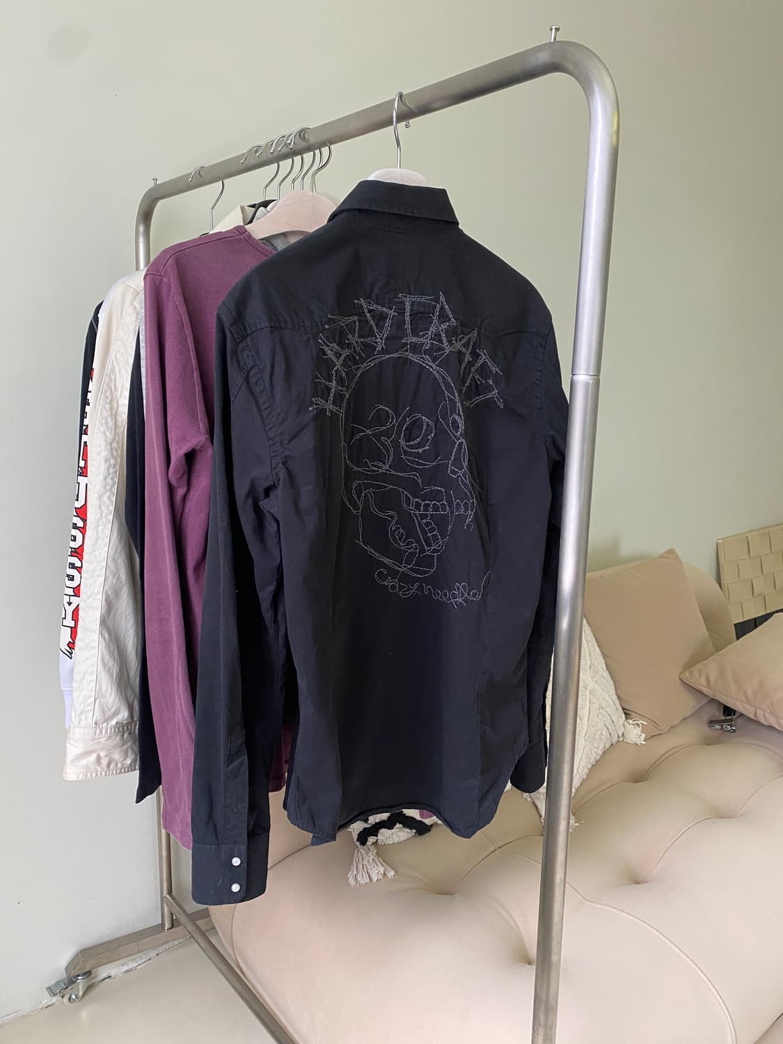 디젤 웨스턴 자수 셔츠 상품이미지6