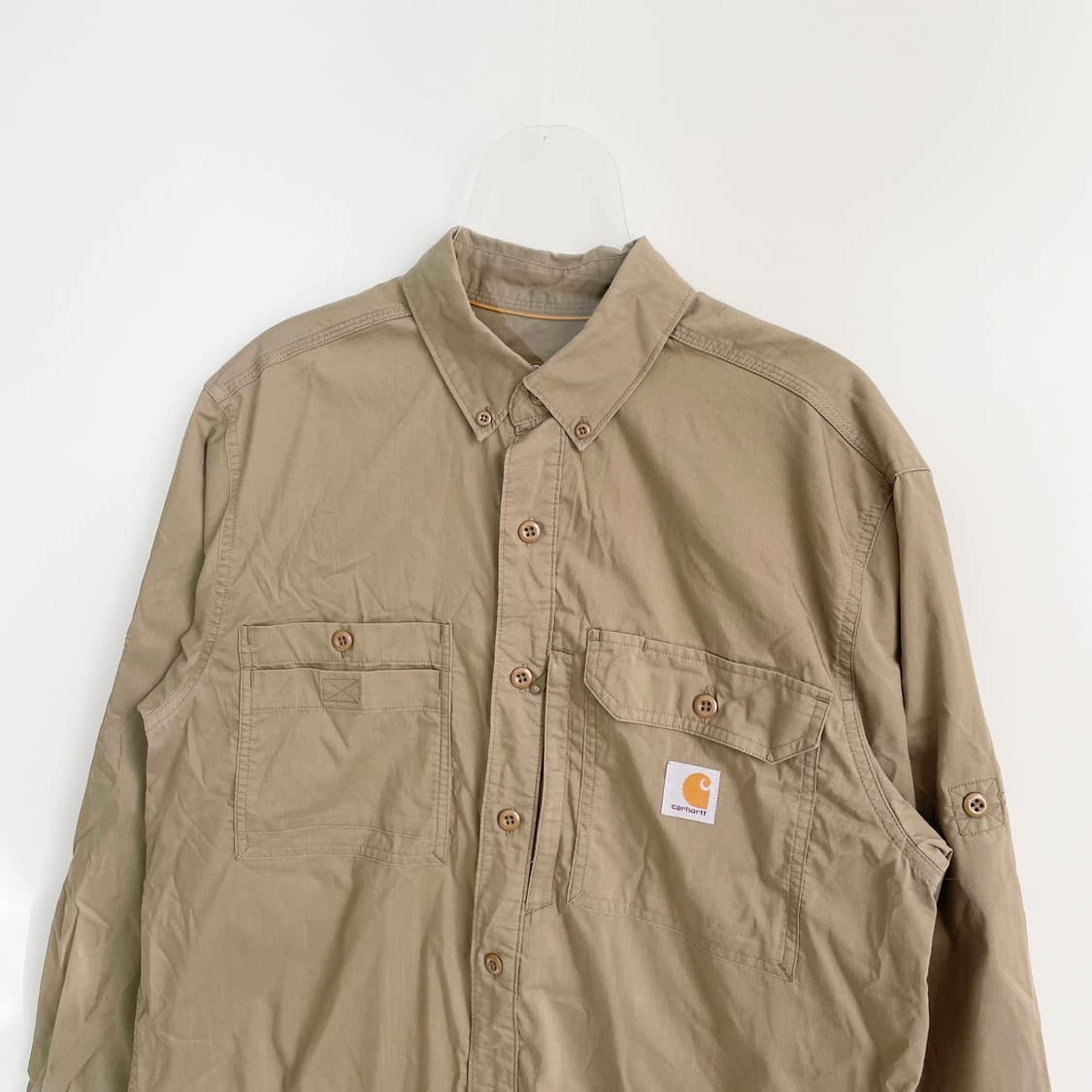 B1 칼하트 오리지널 코튼 베이지 셔츠 M사이즈 상품이미지2