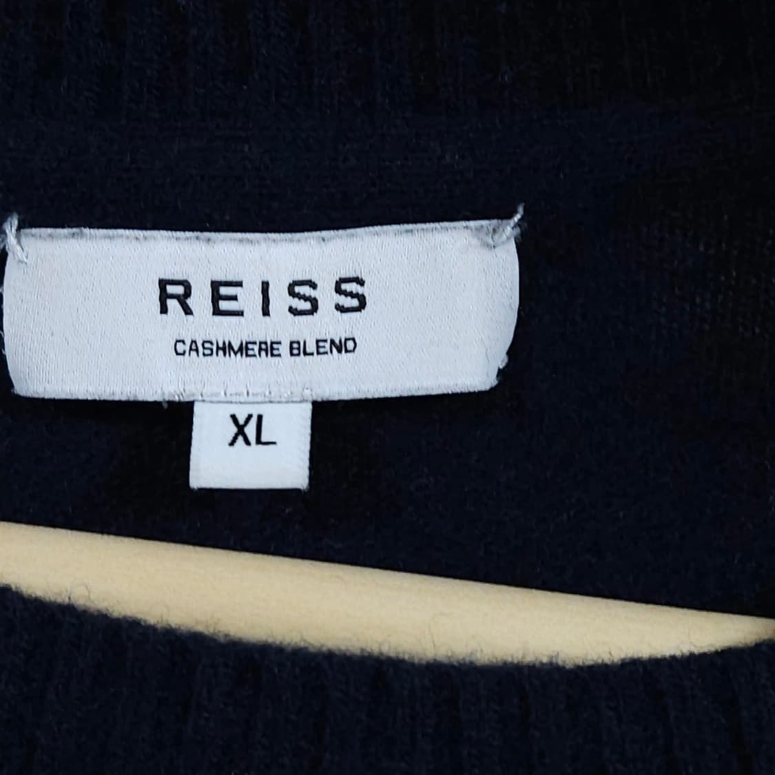 100~105)REISS 리스 캐시미어 니트 네이비 상품이미지4