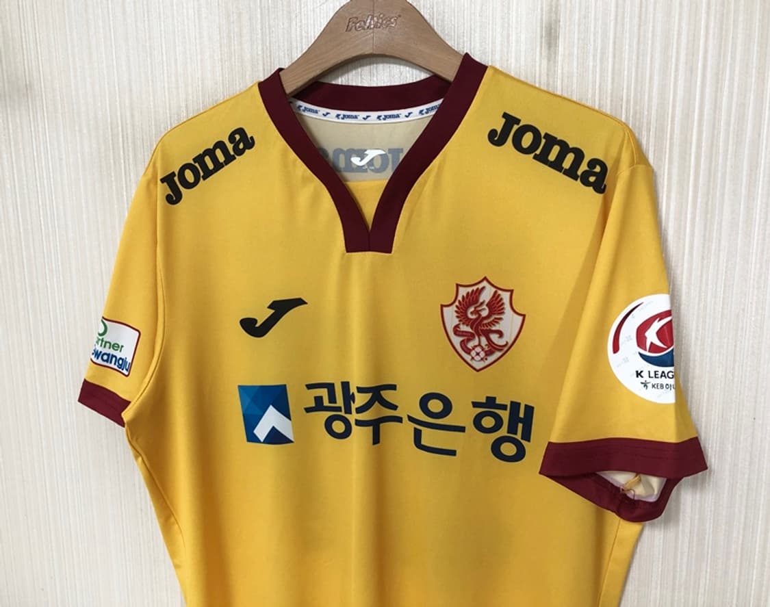 K리그2 조마 18시즌 광주FC 어센틱 홈유니폼 100 #37 이승모 상품이미지5