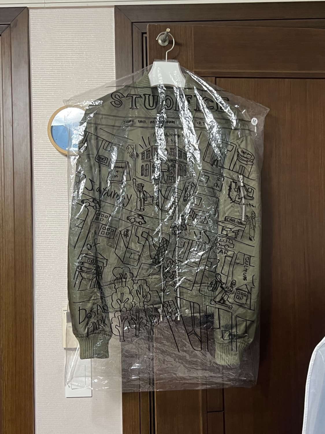 Stu 더블 쇼트 봄버 자켓 카키 M 상품이미지2