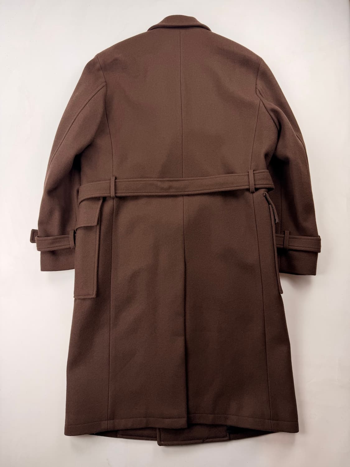 벨리에 더블 오버사이즈드 울 트렌치코트 초콜렛 브라운 상품이미지8