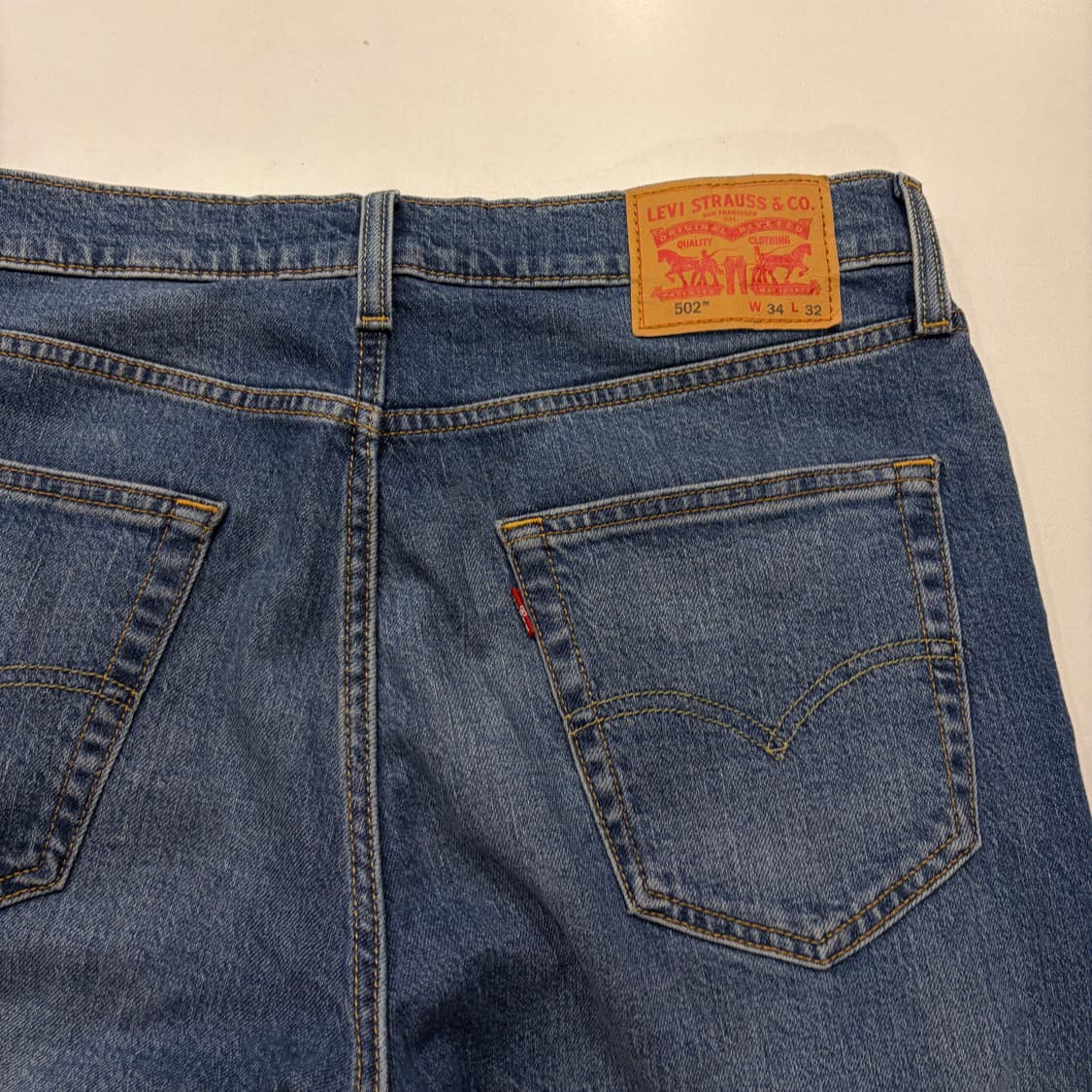 [34x32] 리바이스 502 테이퍼 웜진 청바지 데님팬츠 D897 상품이미지3