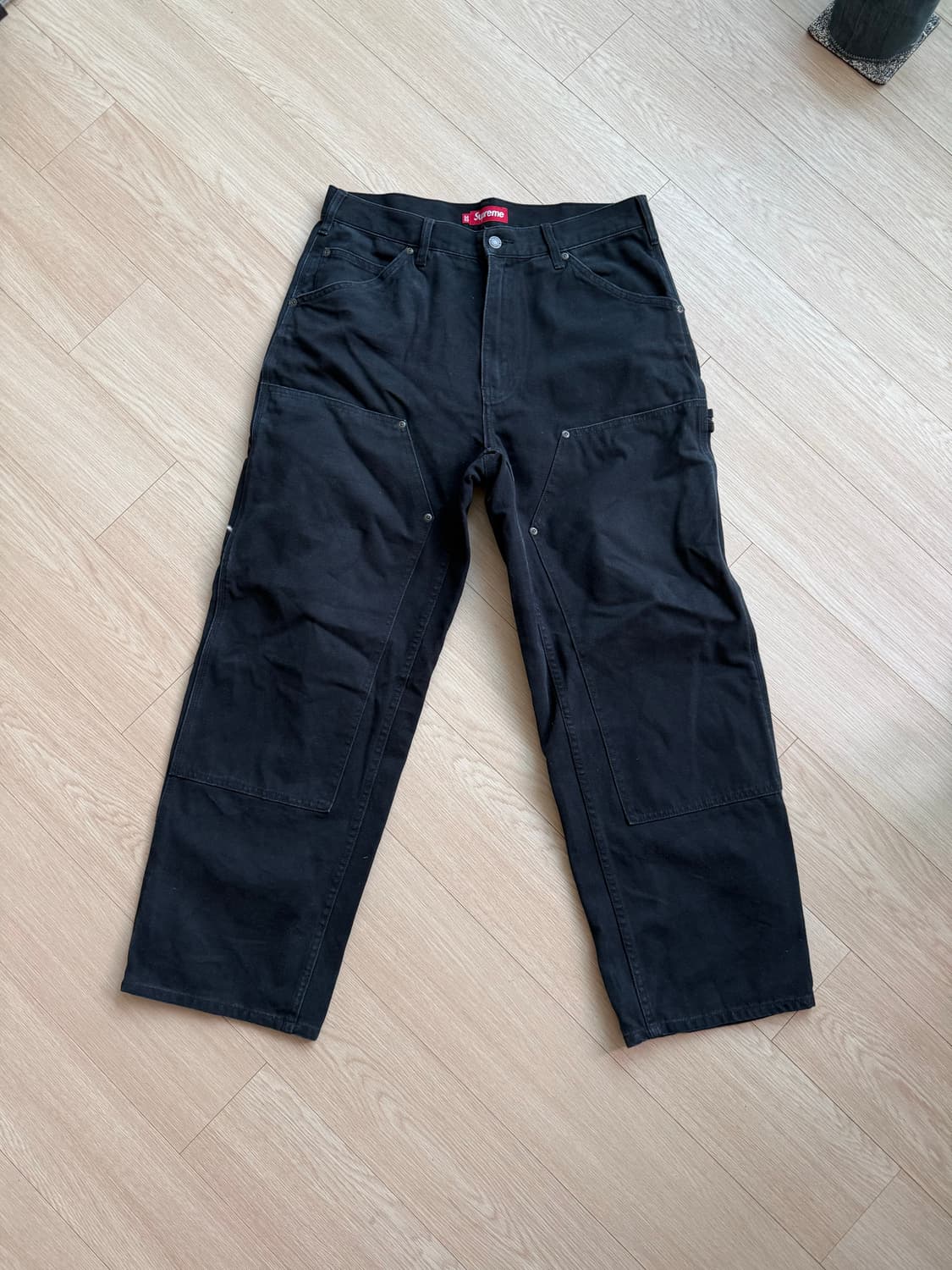 [32] 슈프림 더블니 페인터 팬츠 블랙 24FW 상품이미지3