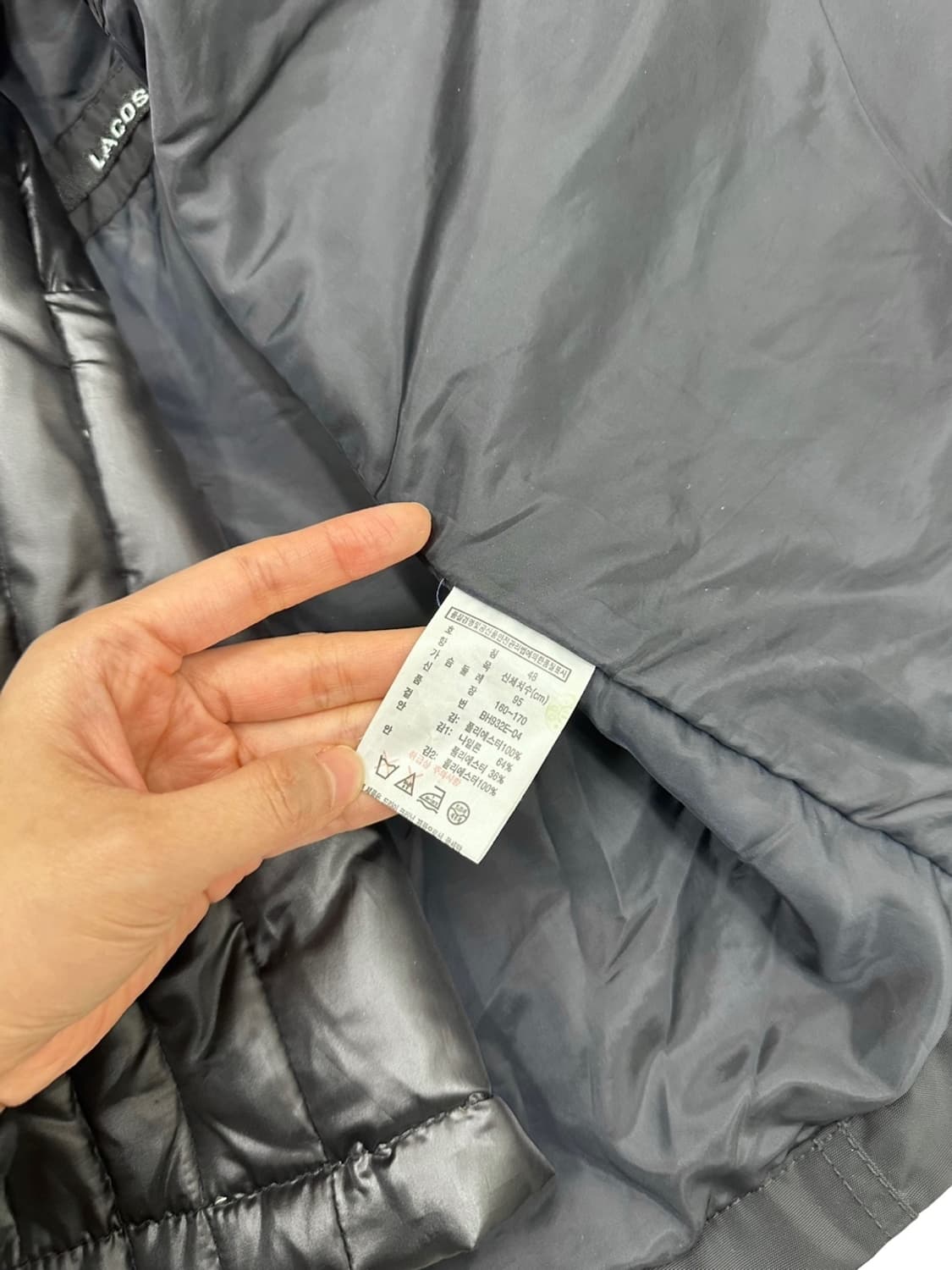 라코스테 야상점퍼 블랙 (48,M) 상품이미지9