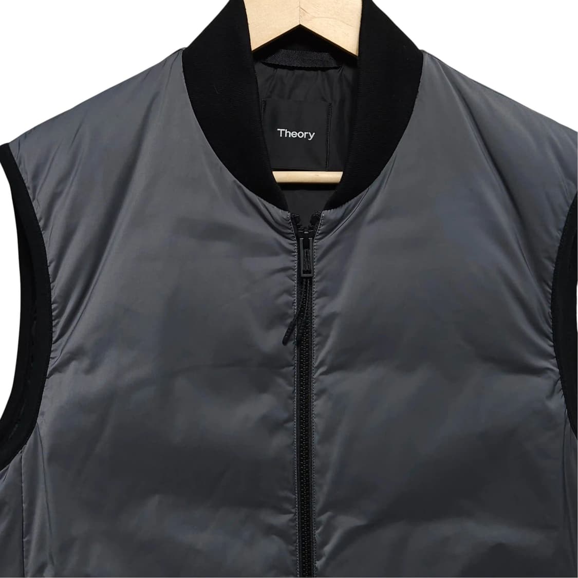 95~100)Theory 띠어리 덕다운 패딩 베스트 카키그레이 상품이미지2