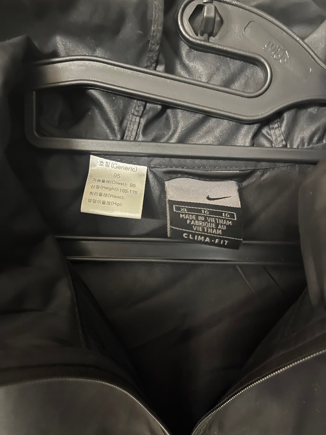 나이키 스우시 클라이마 핏 바람막이 블랙 [XL/95] 상품이미지4