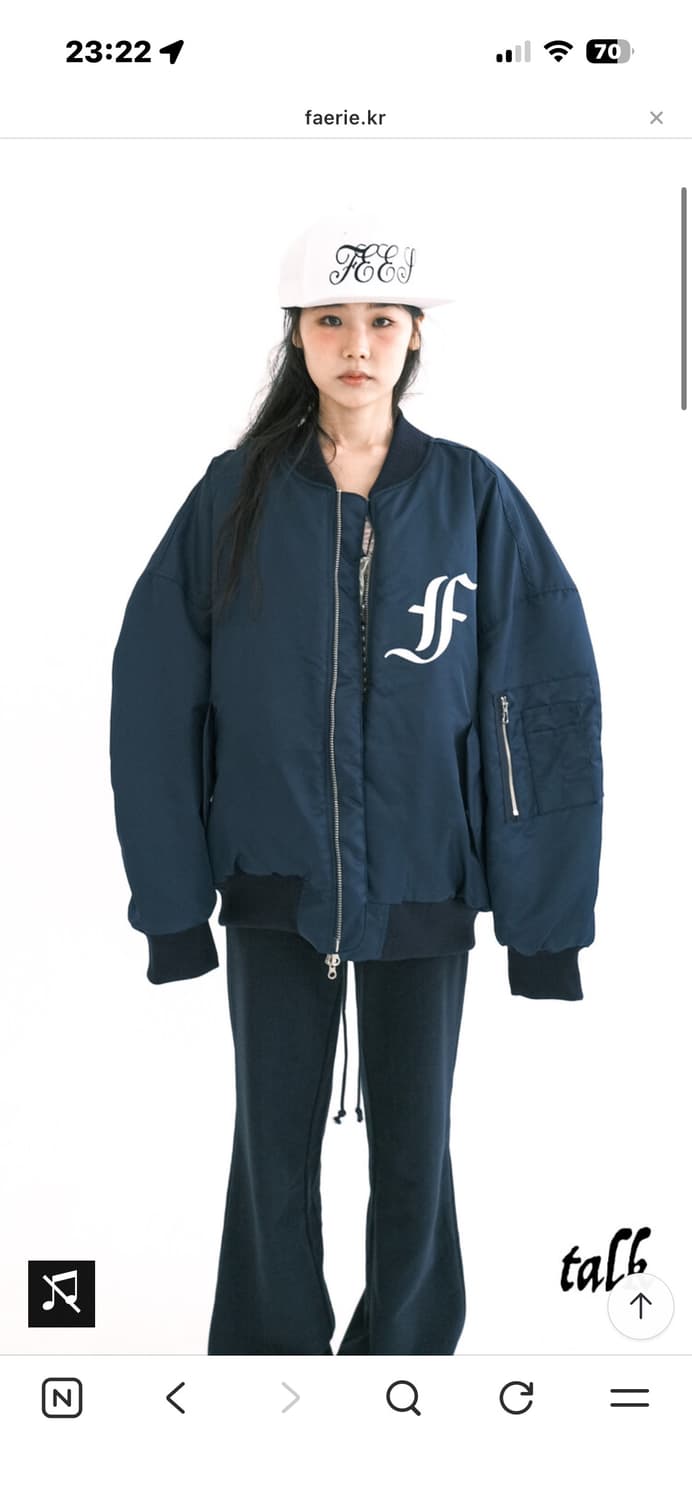 샵페어리 봄버 네이비 상품이미지1