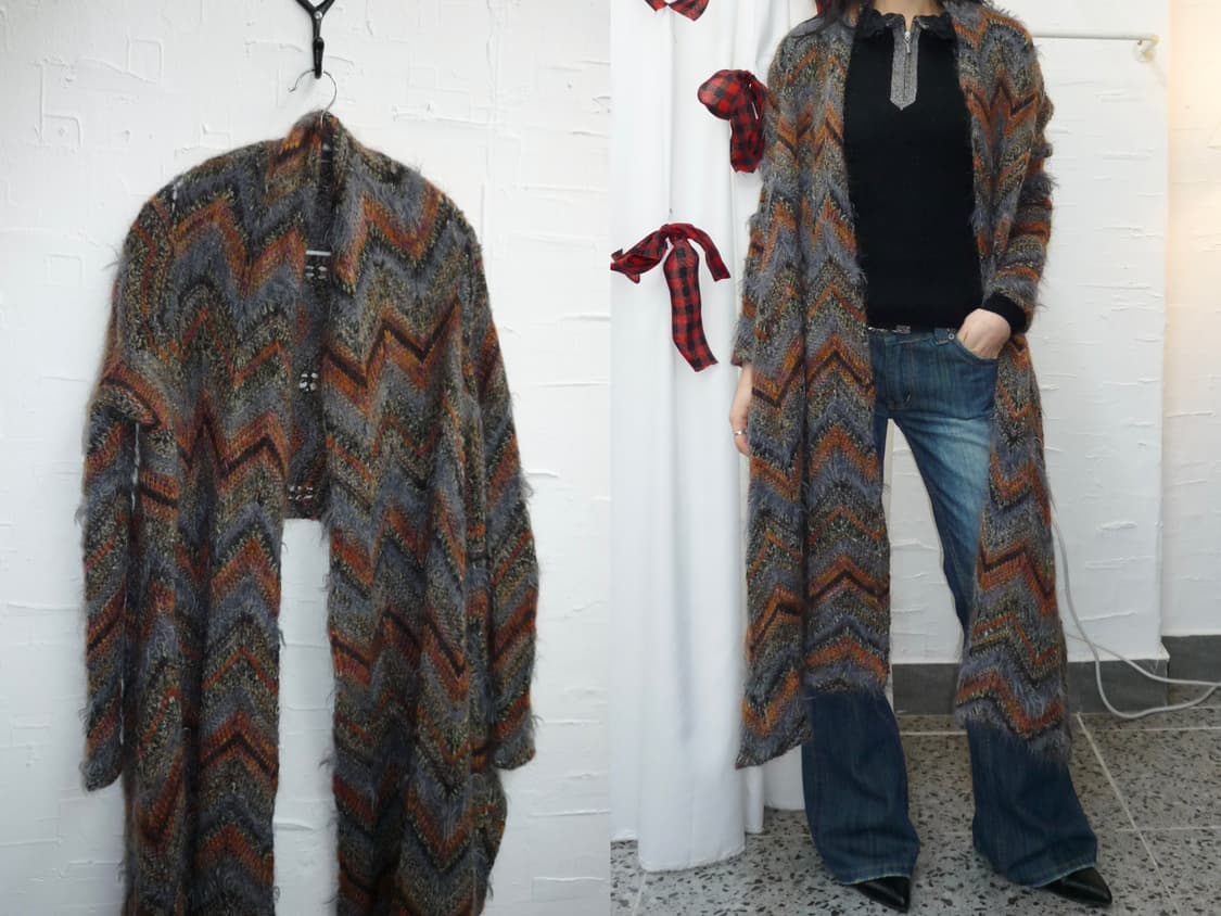 bohemian wave knit cardigan 상품이미지1