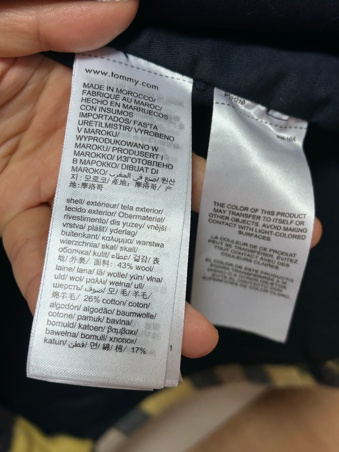 타미힐피거 옐로우 체크 셔츠 M 상품이미지6