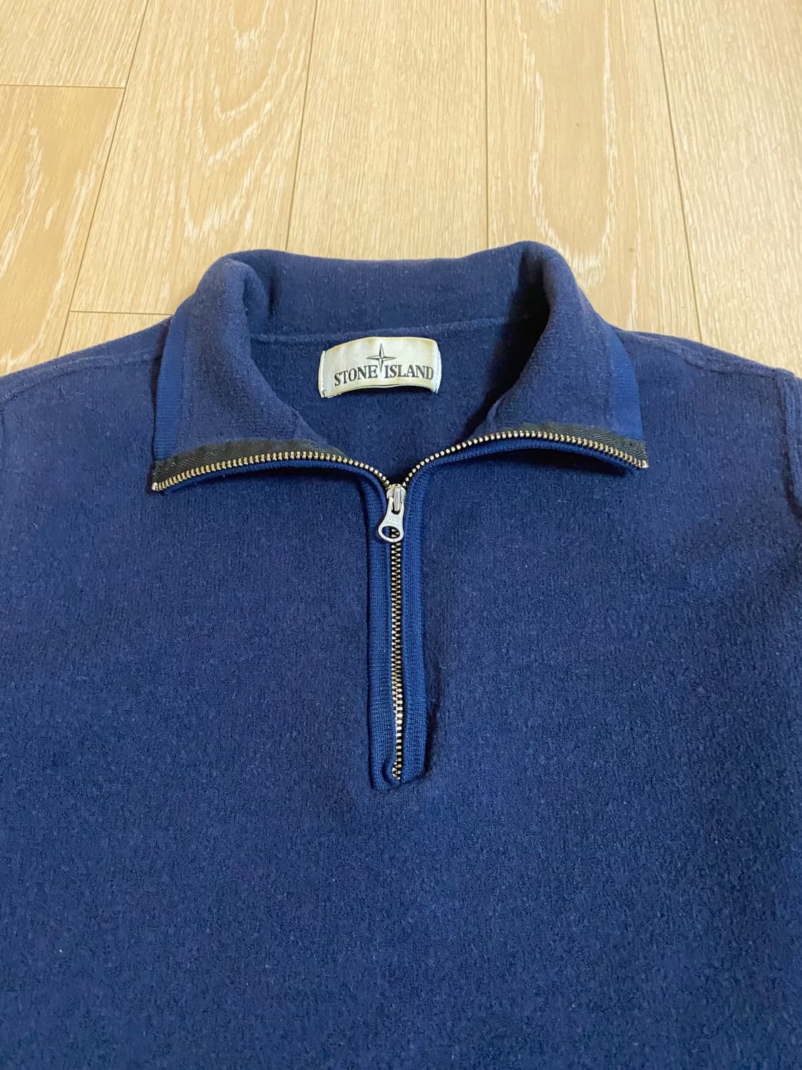 스톤아일랜드 니트 반집업 네이비 상품이미지2