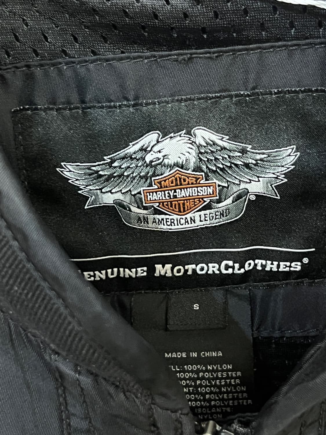 할리 데이비슨 스컬 나일론 봄버 자켓 상품이미지8