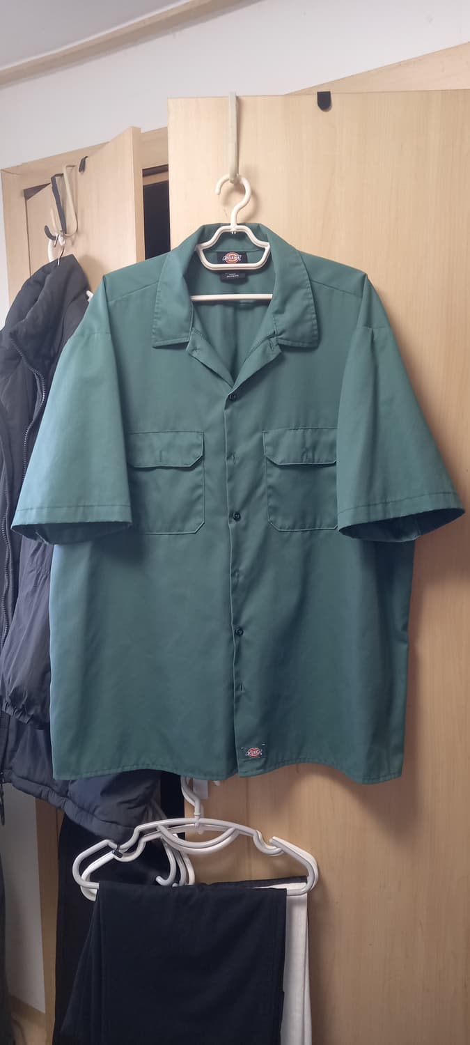 디키즈 1574 반팔 워크셔츠 링컨그린 2XL 상품이미지1