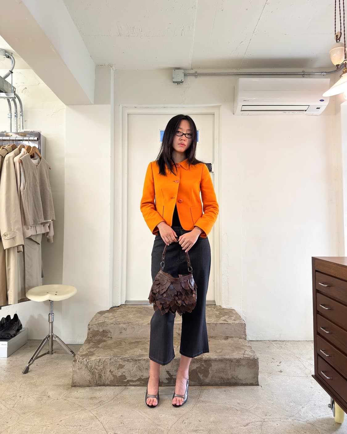 Prada Orange  Cropped Jacket/ 40 상품이미지1