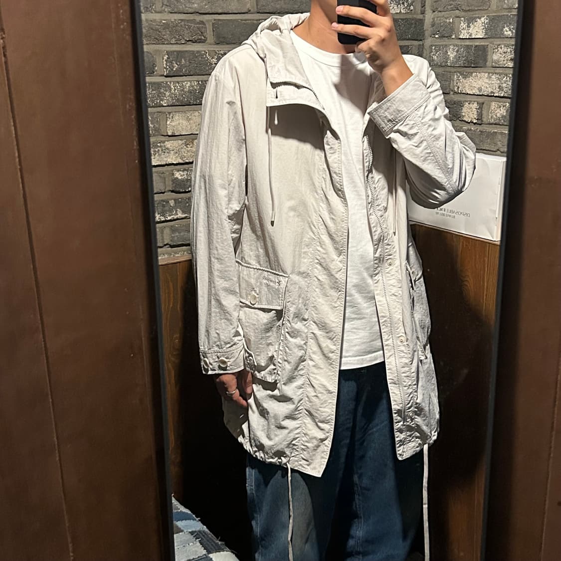 XL) 스노우피크 22ss 라이트베이지 사파리 바람막이 자켓 상품이미지9
