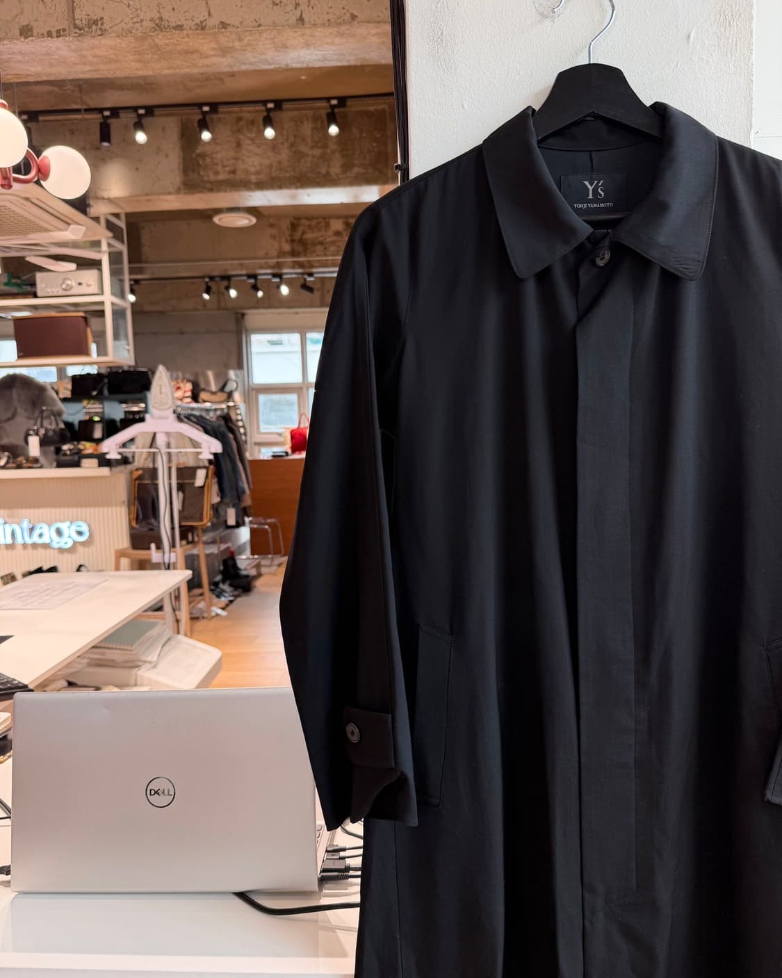 요지 야마모토 블랙 롱 코트  상품이미지4