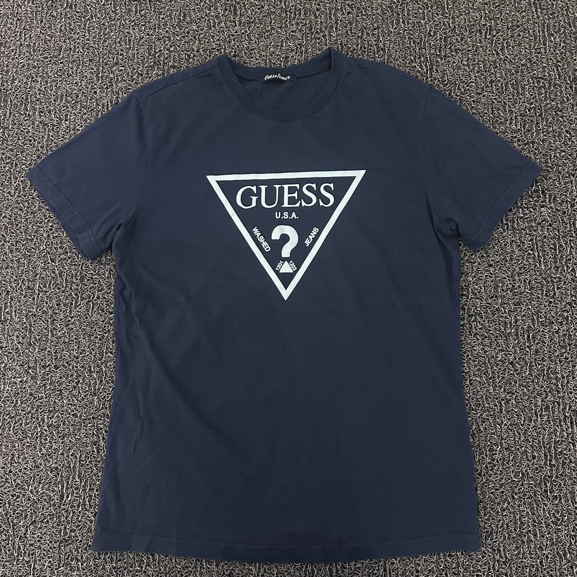 GUESS 게스 반팔티셔츠 네이비 100(L) 상품이미지1