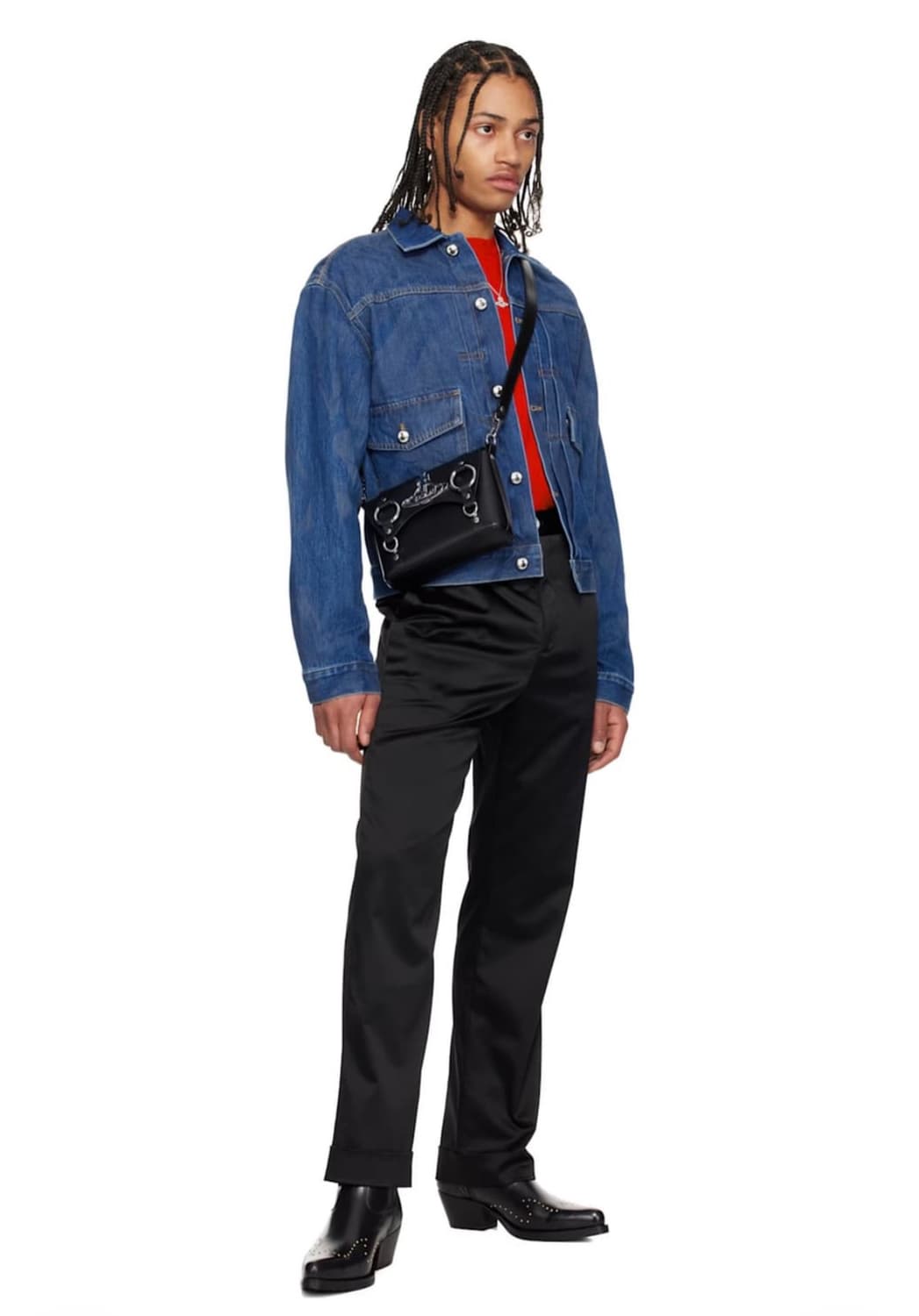  Vivienne Westwood satchel bag black 상품이미지5