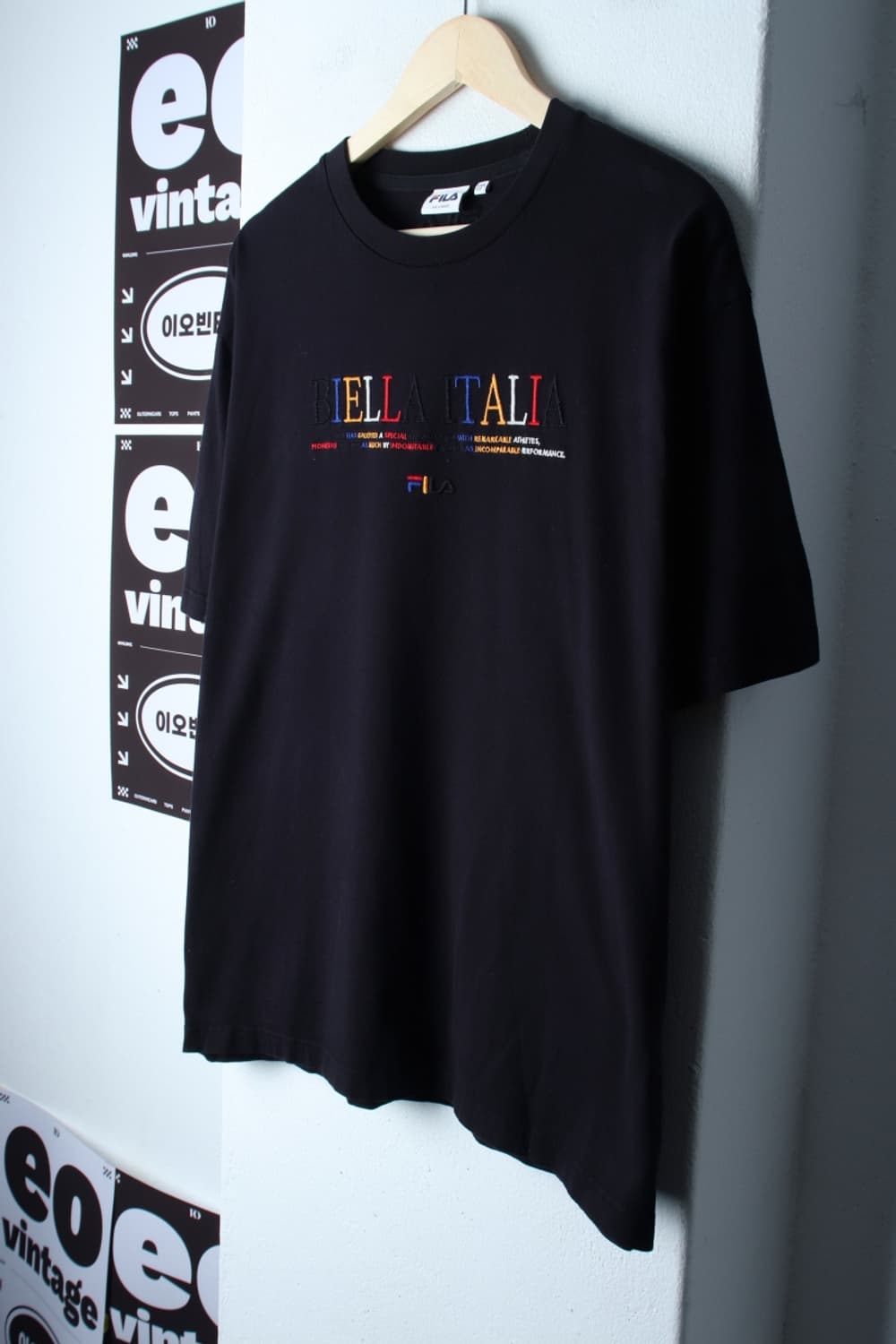 (2XL) 휠라 반팔 티셔츠 빅사이즈 레터링 올드스쿨-H32188 상품이미지1