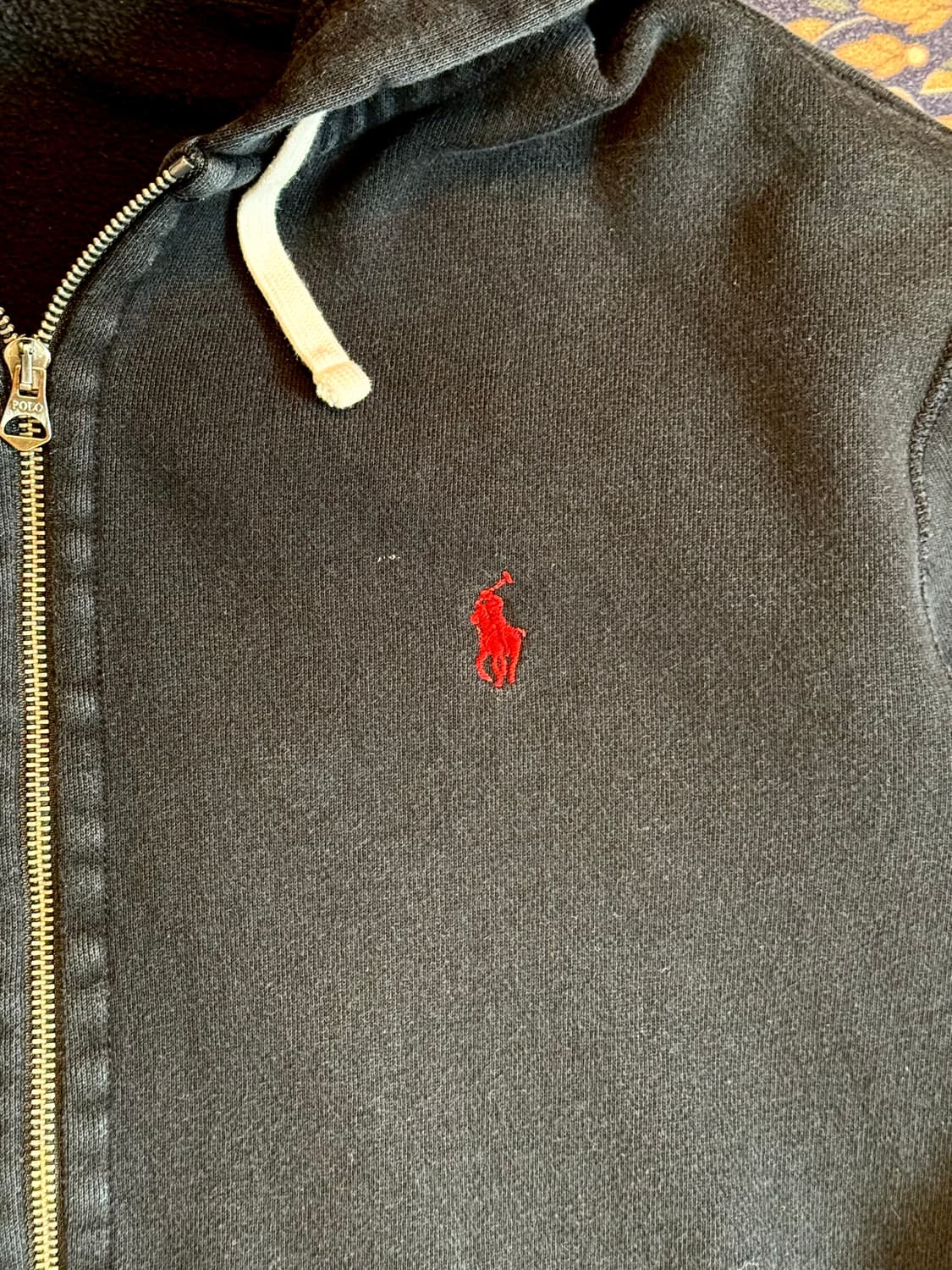 폴로 써멀 후드집업 블랙 상품이미지4