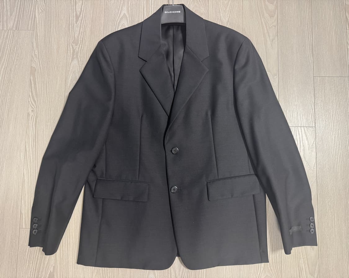 프라다 / 싱글 브레스티드 울 모헤어 자켓 블랙 / 50R 상품이미지7