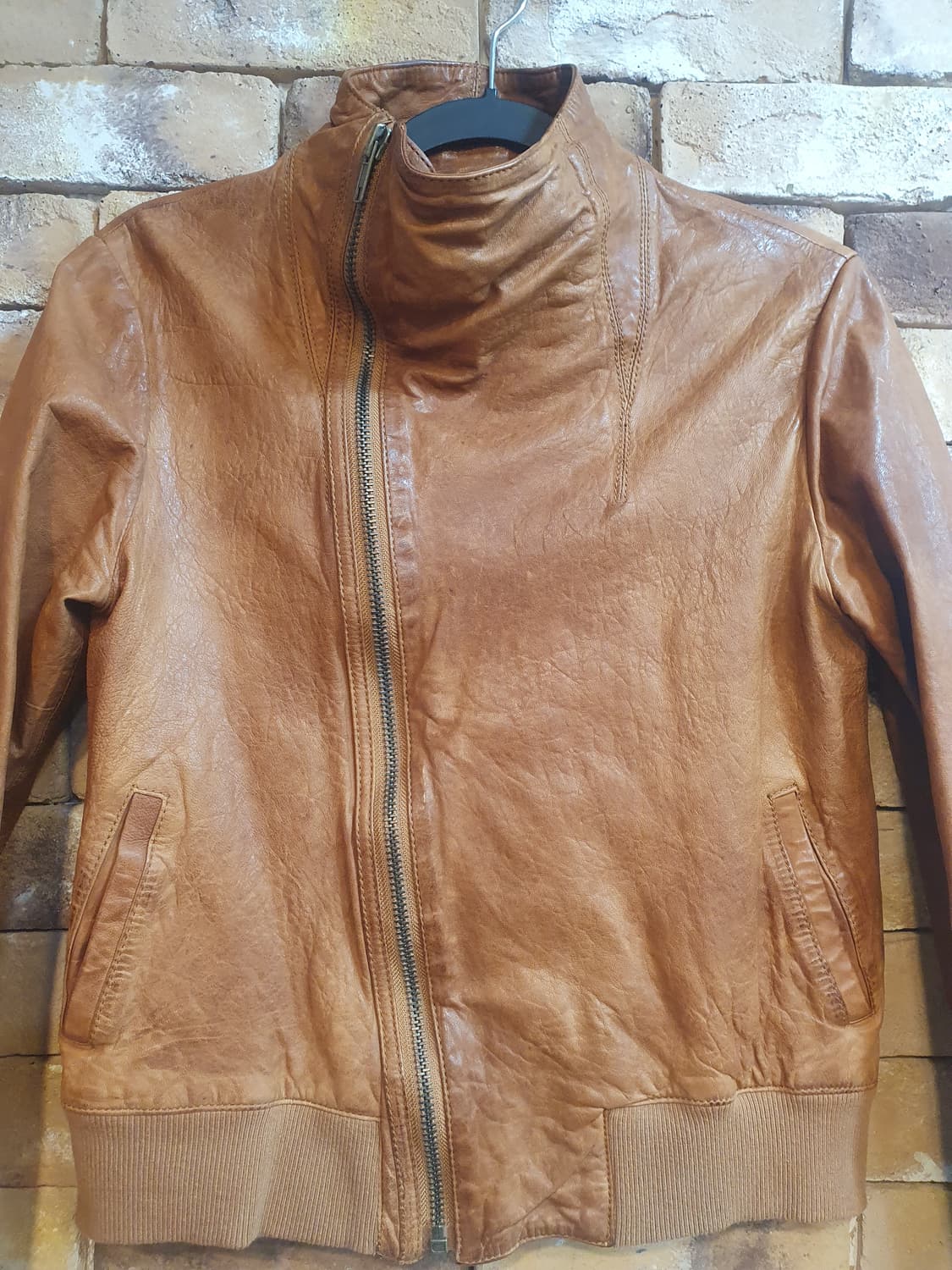 Jane Birkar브라운 가죽 자켓 상품이미지3