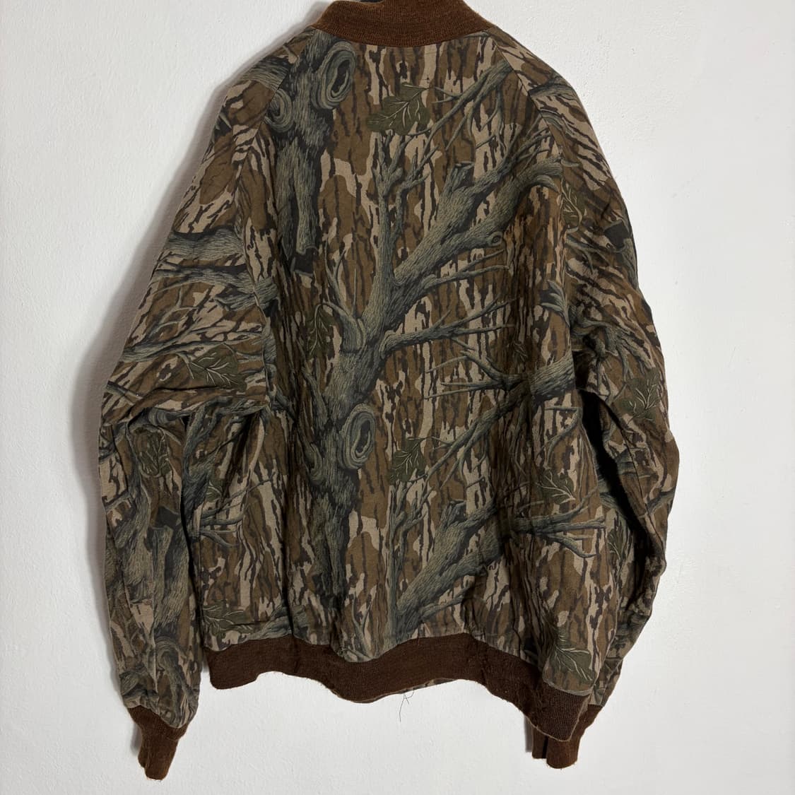 80s 미제 빈티지 모씨오크 카모 봄버 자켓(XL) 상품이미지2