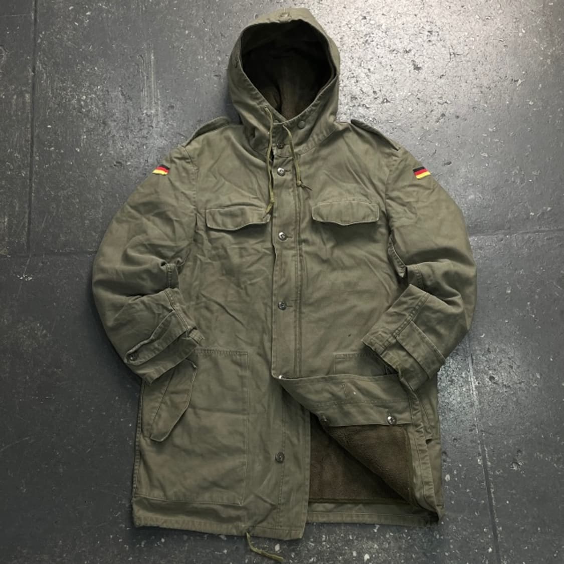 100 80s 독일군 밀리터리 야상 자켓  상품이미지1
