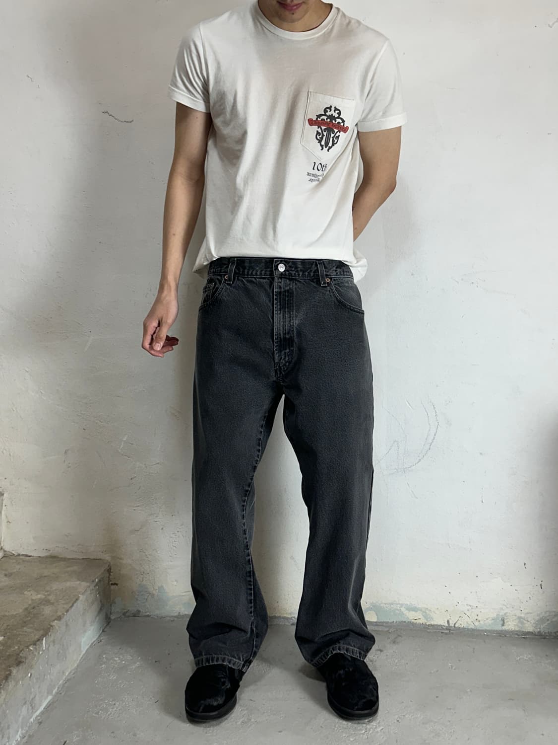 00's 빈티지 리바이스 517 블랙 부츠컷 리바이스 플레어진 상품이미지4