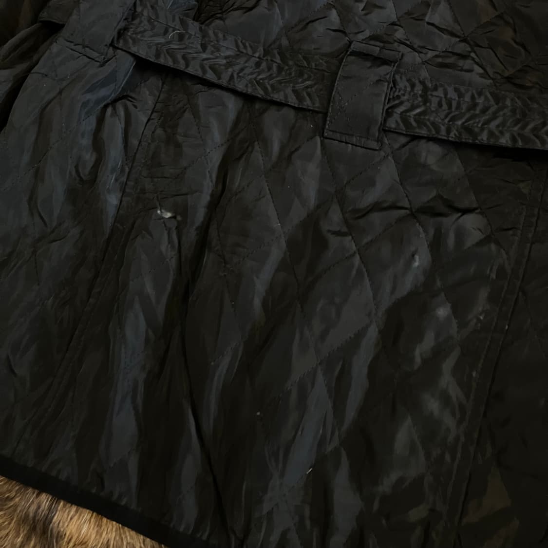 바버 인터네셔널 퀼티드 벨티드 자켓 UK16 (100) 상품이미지7