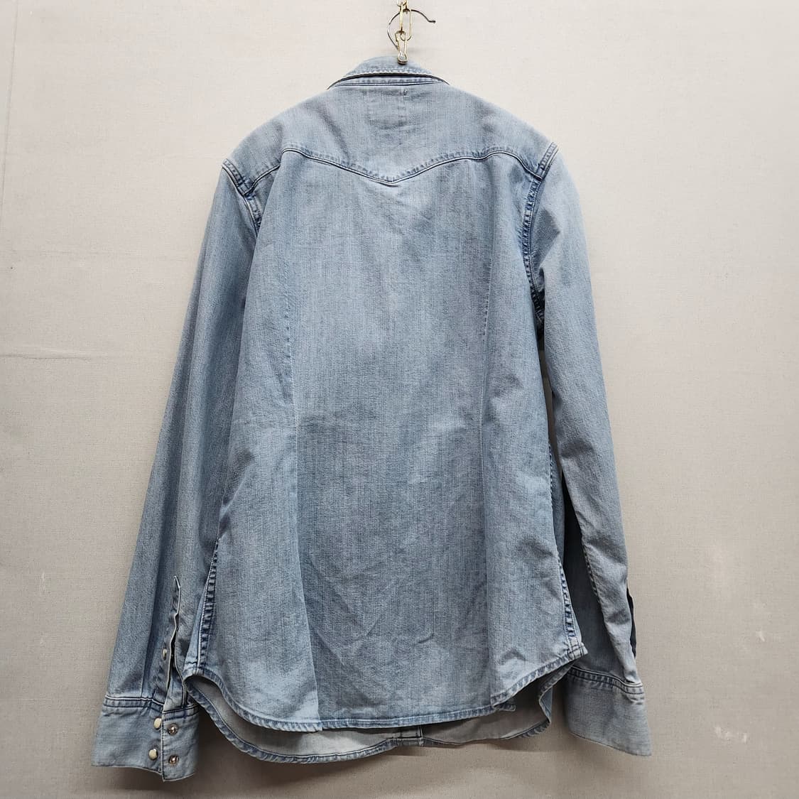 리바이스 웨스턴 워싱 데님 셔츠 M(M) 상품이미지4