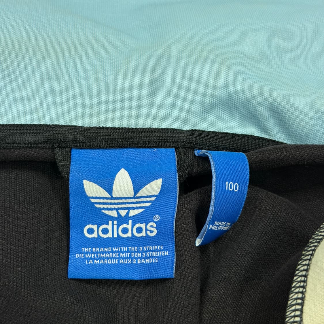 아디다스 빈티지 아르헨티나 트랙탑 져지 자켓 블랙 블루 100 L 상품이미지4