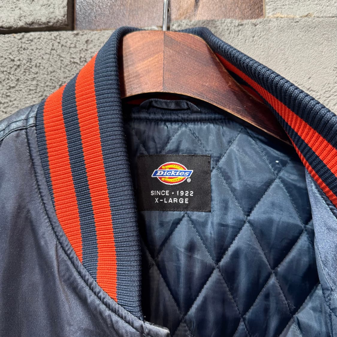 디키즈 새틴 바시티 자켓 (XL)   상품이미지5