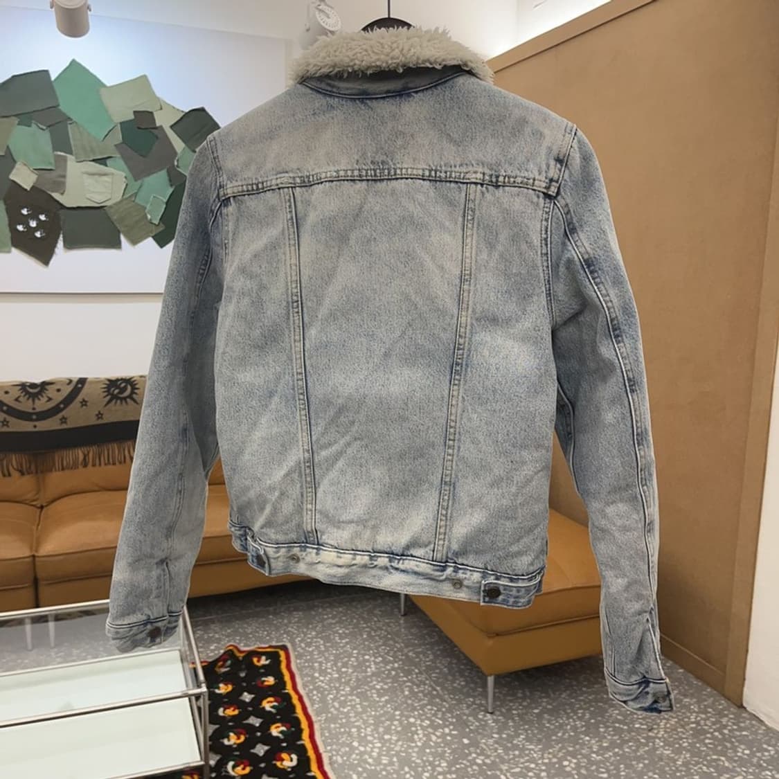 리바이스 빈티지무드 워싱 쉐르파 양털 데님 자켓 M C08122 상품이미지4