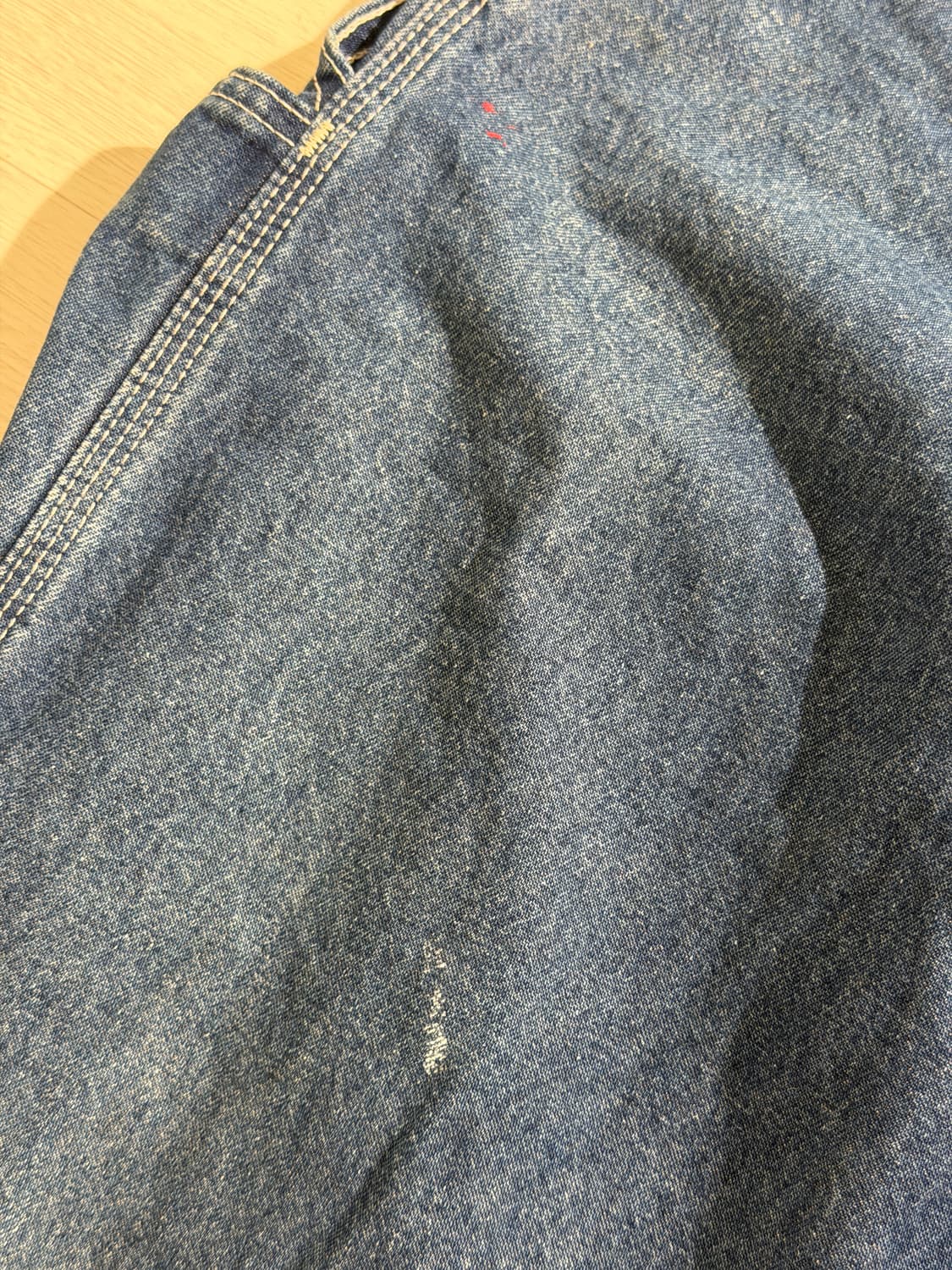 칼하트 데님 멜빵바지 32x30 상품이미지3