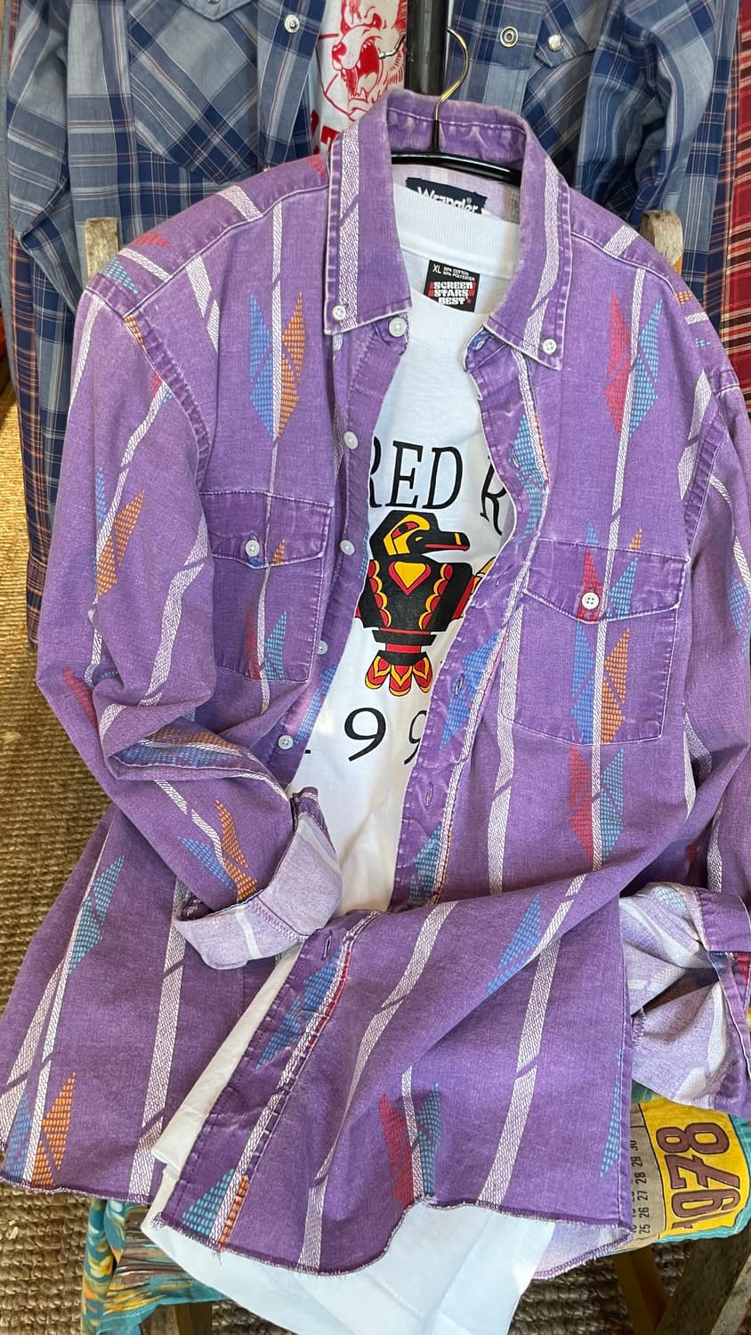 1980-90's Vintage Wrangler Western Shirt 상품이미지9