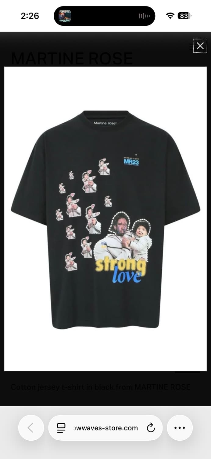 마틴로즈 strong love T shirts 상품이미지1
