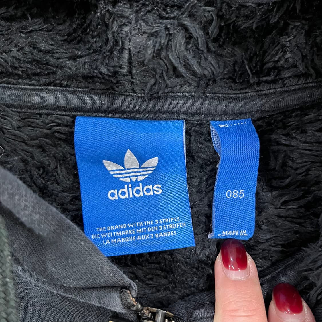 [85] 아디다스 오리지널 트레포일 3선 블랙 후드 집업 0119M1 상품이미지2
